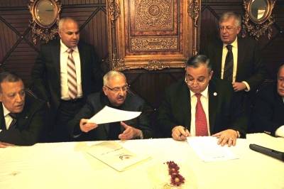  الاتحاد الوطني والتيار الوطني  يعلنان التعاون والتنسيق للنهوض بالمرحلة .. صور