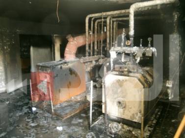 مجهولون يضرمون النار في محكمة بداية معان