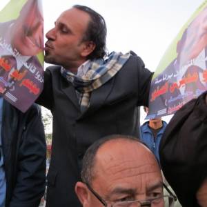 بالصور ... الآلاف يحتشدون في الآغوار تأييداً لقائمة التعاون