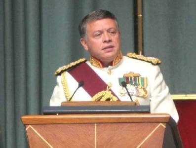 الملك يفتتح مجلس الأمة في دورة غير عادية في الثالث من شباط