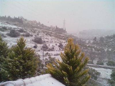 الارصاد: زخات ثلجية فوق المرتفعات الخميس المقبل