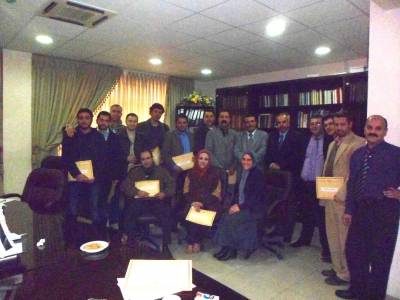 تخريج الدورة التدريبية (إندماج الإعمال وفقا لمعايير المحاسبة الدولية) في دائرة مراقبة الشركات