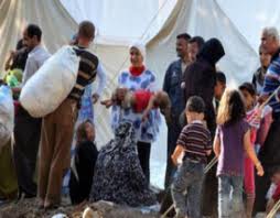 وصول قافلة الاخوان الإغاثية للاجئين السوريين بالمفرق