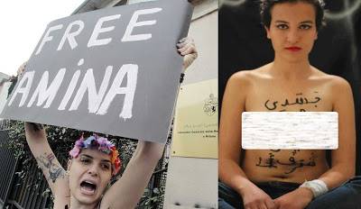 التونسية المتعرية أمينة: أهلي ضربوني وحبسوني وكشفوا على عذريتي