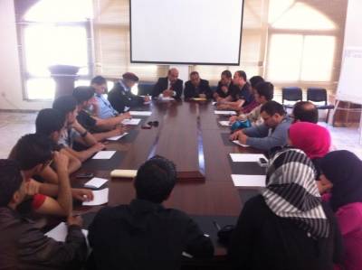 لقاء يجمع شباب كلنا الاردن مع محافظ اربد