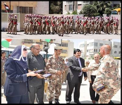 تخرجي الفوج السادس من برنامج التدريب العسكري في مدرسة الشميساني الغربي