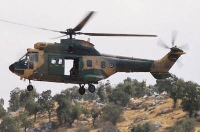 هبوط اضطراري لطائرة عسكرية في منطقة موبص لواء عين الباشا