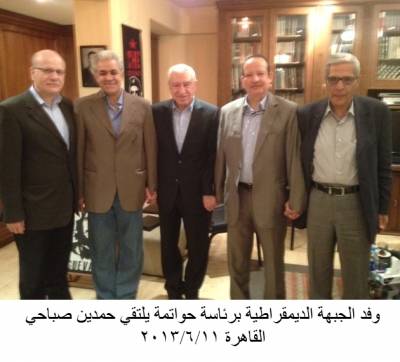 حواتمة يجتمع وحمدين صباحي في القاهرة