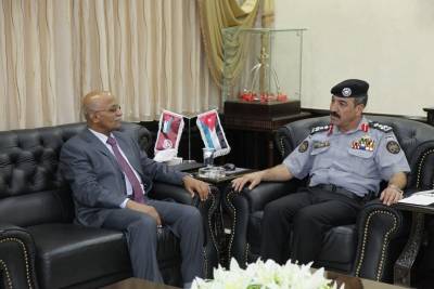 المدير العام لقوات الدرك يستقبل المفتش العام في وزارة الداخلية اليمنية