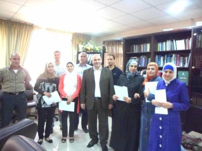 الاحتفال بتخريج دورة تدريبية في دائرة مراقبة الشركات