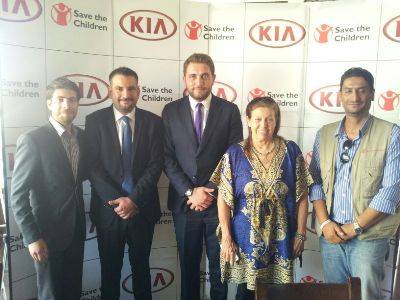 كيا الأردن راعياً لدورة تدريبية لكرة القدم لأطفال الزعتري