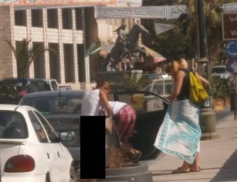 بالصور..شبه عراه في مادبا ينتهكون الاخلاق وحرمة الشهر الفضيل