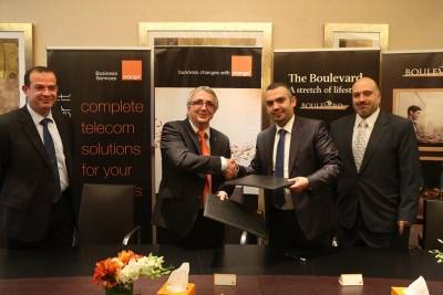 Orange الأردن الشريك الحصري لإنشاء شبكة الاتصالات لمشروع البوليفارد