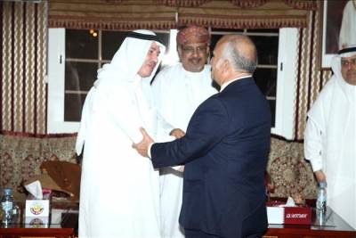 الأمير الحسن بن طلال بسهرة رمضانية بمنزل السفير القطري في الأردن (صور)