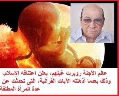 عالم الأجنة اليهودي روبرت غيلهم يعتنق الاسلام بعد معرفته الحكمة الإلهية من عدة الطلاق للمرأة