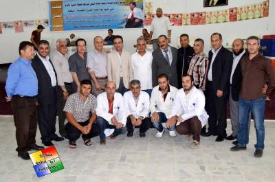 حملة للتبرع بالدم في مخيم البقعة