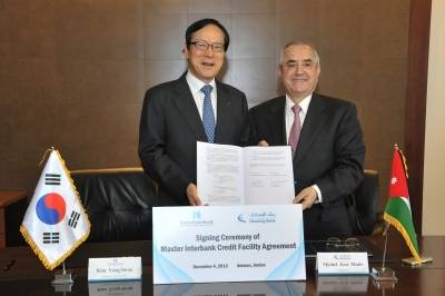 بنك الإسكان يوقع اتفاقية شراكة  مع بنك التصدير والاستيراد الكوري