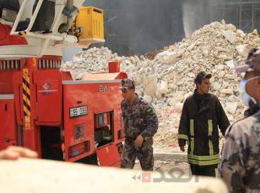 11 إصابة باحتراق منزل شرق عمان