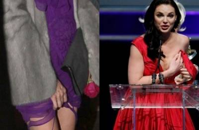 بالصور: نجمات تمزقت فساتينهن وكشفت المستور..!!!