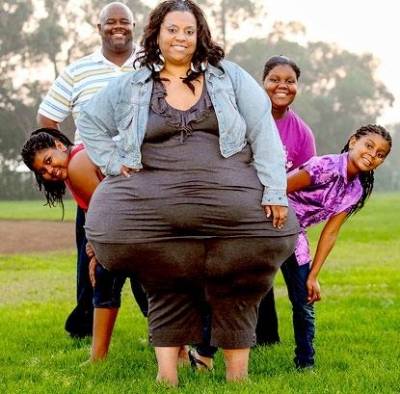 أمريكية تدخل موسوعة جينيس عن أسوأ قوام في العالم !