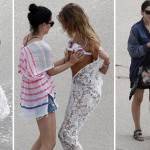 بالصور : العارضة مارينا لينشوك تخسر حمالة صدرها اثناء عملية التصوير