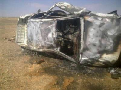 ﺳرﻗﺔ ﺳﯾﺎرة ﺣﻛوﻣﯾﺔ واﺣراﻗﮭﺎ ﻓﻲ ﻣﻌﺎن