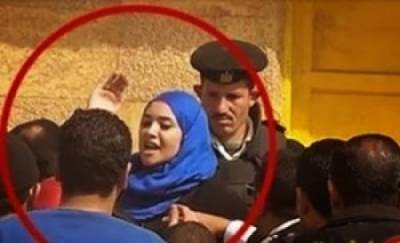 بالفيديو... فتاة تصفع ضابط شرطة بعد محاولته التحرش بها