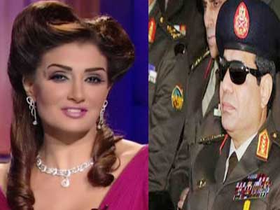 غادة عبد الرازق للسيسي: انت روح قلبي