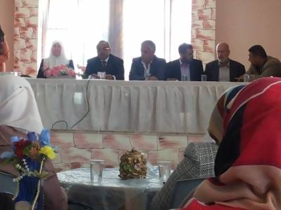 احتفالية حوارية لاعضاء نقابة المعلمين الممثلين عن عين الباشا