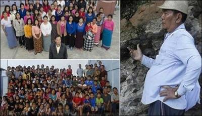 بالصور: هندي لديه 127 ولدا و 37 زوجة يعيشون بمنزل واحد