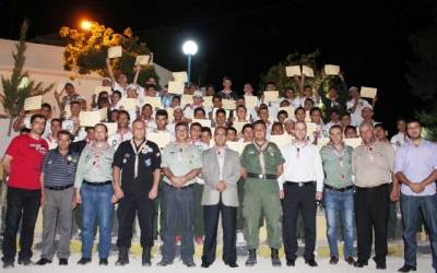 اختتام فاعاليات المعسكر الكشفي المتقدم في عجلون