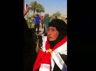 بالفيديو..مسنة عراقية تحمل السلاح وترسل أحفادها لمقاتلة عصابات داعش الارهابية