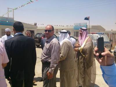 الجاسم يزور مخيم الزعتري في مدينه المفرق مع وفد رفيع من اللآئتلاف الوطني