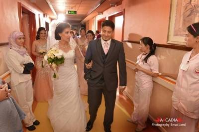 زفة عريس من المستشفى التخصصي الى صالة افراح ... شاهد الصور