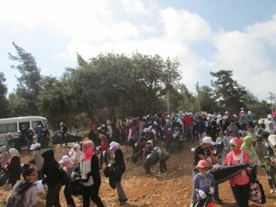 الجمعية الملكية لحماية الطبيعة تطلق حملة نظفوا العام فى دبين بجرش