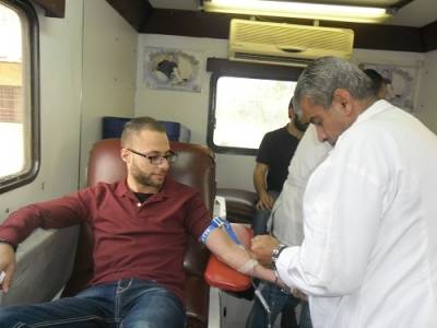 حملة للتبرع بالدم في جامعة العلوم التطبيقية الخاصة