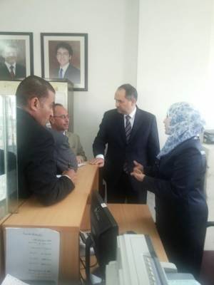 وزير العدل يتفقد سير العمل في محكمة شمال عمان