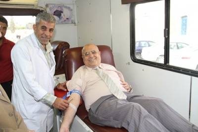 حملة تبرع بالدم في جامعة الزرقاء