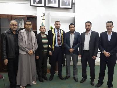 تهنئة للشيخ طايل مازن القاضي بالحصول على الماجستير