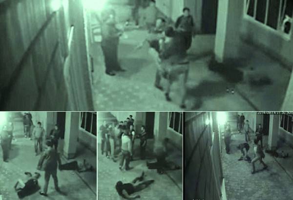 ملاكم يلقن 3 بلطجية درسا قاسيا لتحرشهم بزوجته