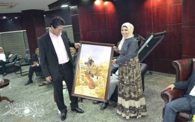 معرض ريشة و لون لجمعية الفن التشكيلي بالزرقاء