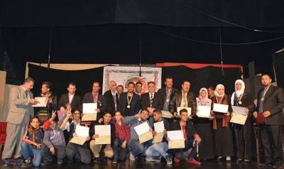 مشاركة لفلسطين وسوريا والعراق اضافة الى الاردن : مهرجان اشهار ملتقى نحو القمه للثقافة والفنون