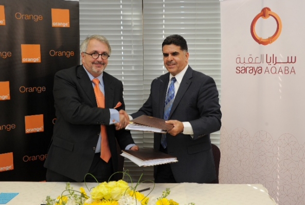 أورانج الأردن مزوّد الإتصالات في مشروع سرايا العقبة