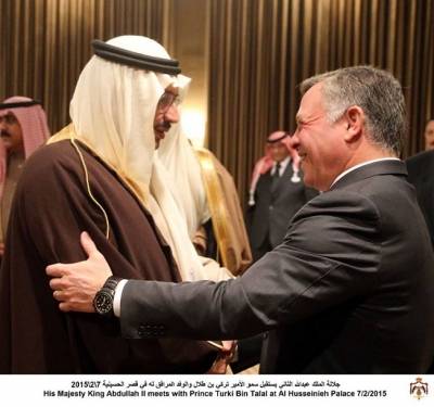 الأمير تركي بن طلال بن عبدالعزيز آل سعود يعزي الملك باستشهاد الطيار الكساسبة