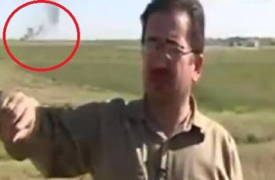 داعشي يفجر نفسه خلف مراسل الجزيرة على الهواء مباشرة.. بالفيديو