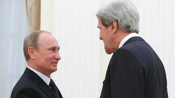 كيري يلتقي بوتين في موسكو لإحياء المفاوضات السورية