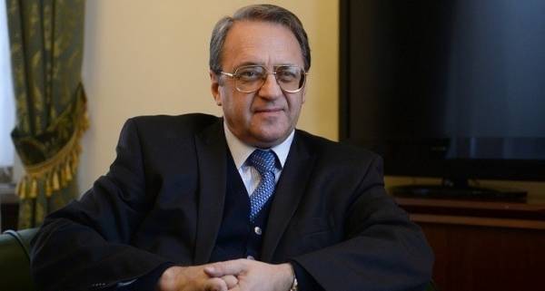 نائب وزير الخارجية الروسي يبحث مع مفتي سوريا تسوية الأزمة في البلاد