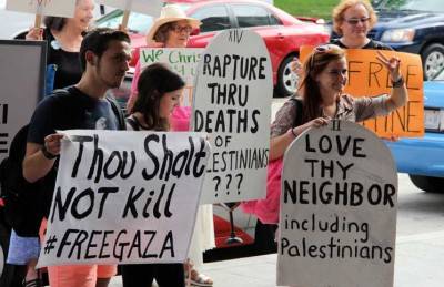 يهود يتظاهرون في واشنطن ضد سياسة إسرائيل تجاه الفلسطينيين