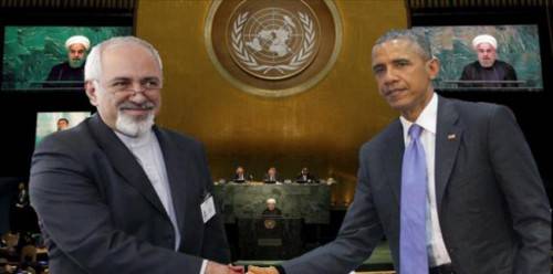 مصافحة تاريخية بين اوباما ووزير خارجية ايران