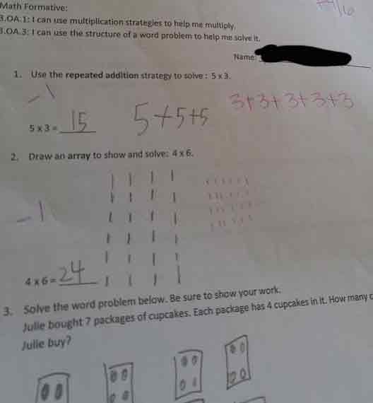 معلم أمريكي يثبت أن ناتج 3×5 لا يساوي 5×